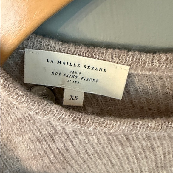 Sezane Gaspard Cardigan Sweater in Light Beige Size XS - Picture 3 of 5